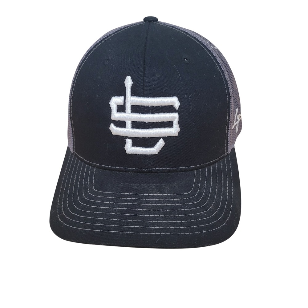 Richardson 112 Trucker‎ Hat Mens Black Grey Mesh Snapback Cap Embroidered Logo